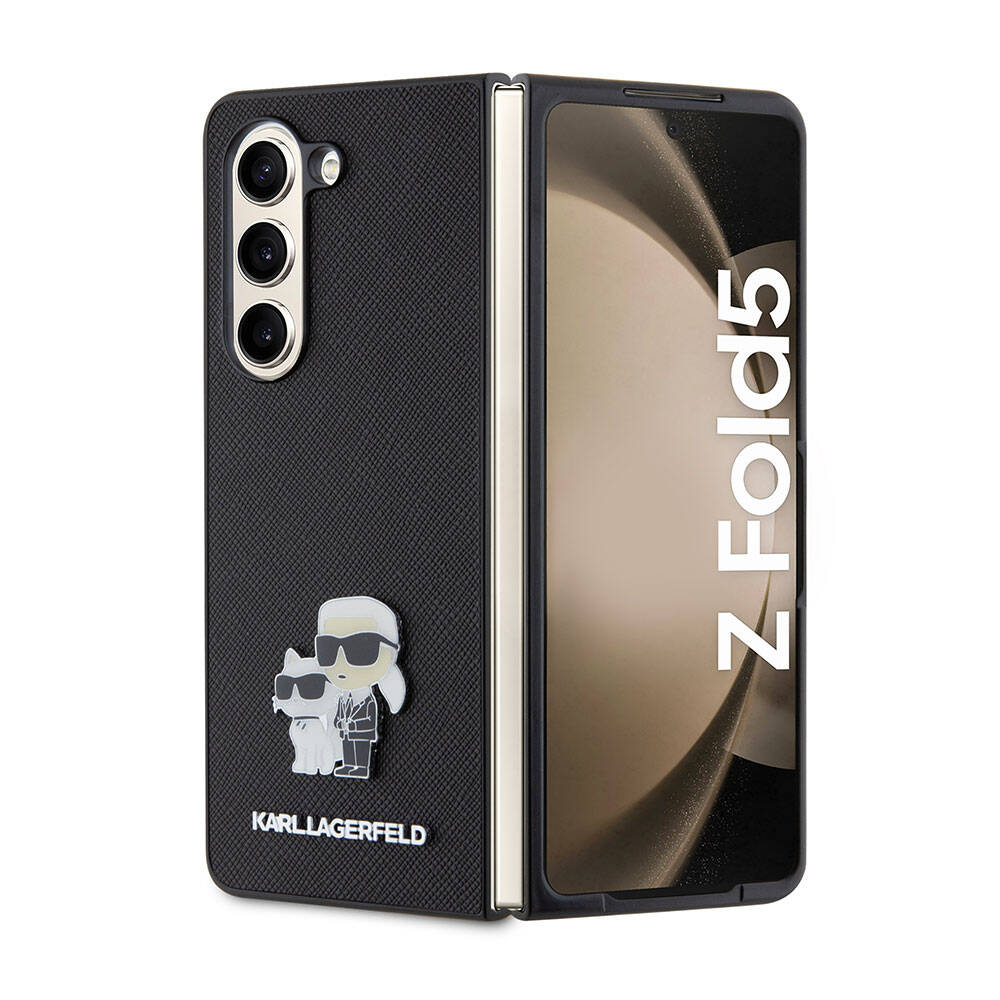 Karl Lagerfeld Galaxy Z Fold 5 Kılıf Orjinal Lisanslı K&C Metal Logolu Saffiano Telefon Kılıfı - 1 Karl Lagerfeld Galaxy Z Fold 5 Kılıf Orjinal Lisanslı K&C Metal Logolu Saffiano Telefon Kılıfı - 1